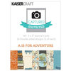 Kaisercraft - Captured Moments Collection - 3 x 4 Double Sided Journal Cards - A is for Adventure