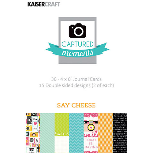 Kaisercraft - Captured Moments Collection - 4 x 6 Cards - Say Cheese