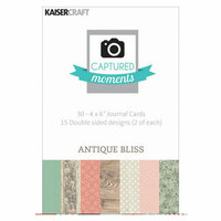 Kaisercraft - Captured Moments Collection - 4 x 6 Cards - Antique Bliss