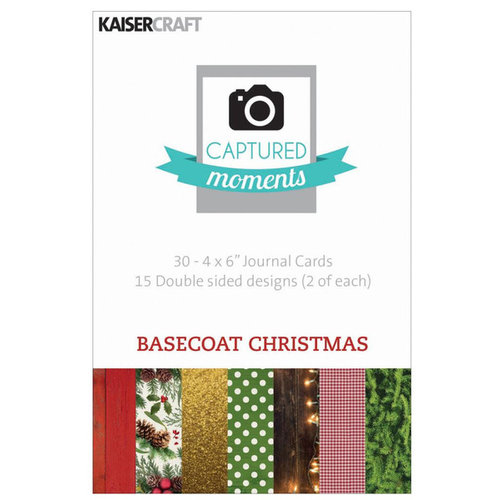 Kaisercraft - Captured Moments Collection - 4 x 6 Cards - Basecoat Christmas