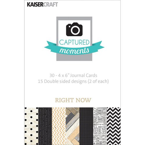 Kaisercraft - Captured Moments Collection - 4 x 6 Double Sided Journal Cards - Right Now