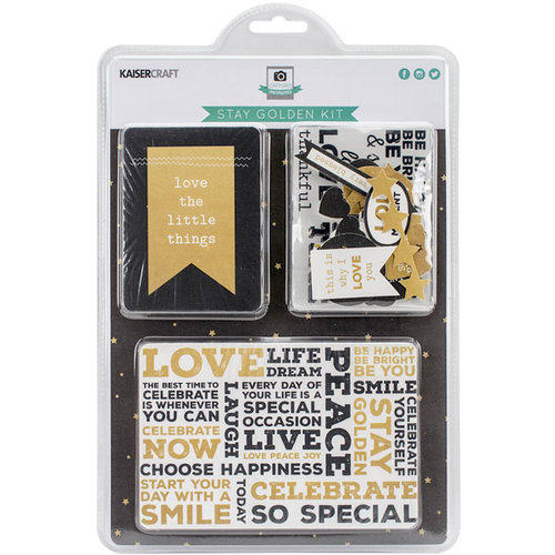 Kaisercraft - Captured Moments Collection - Journal Card Kit - Stay Golden