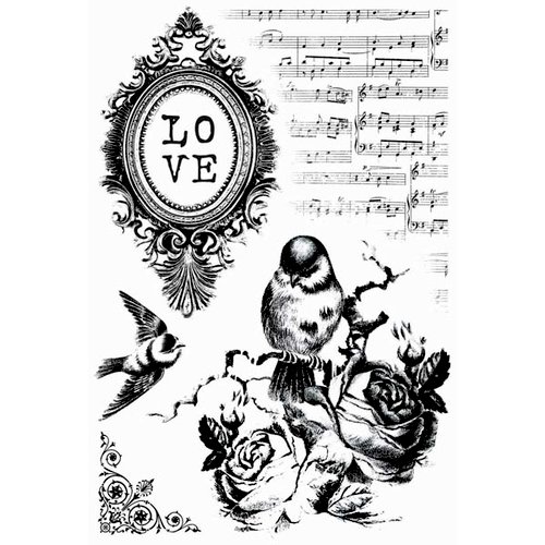 Kaisercraft - Porcelain Rose Collection - Clear Acrylic Stamp