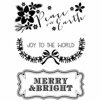 Kaisercraft - Holly Bright Collection - Christmas - Clear Acrylic Stamp - Peace