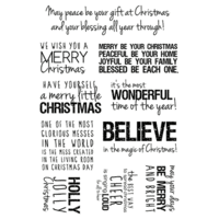 Kaisercraft - Clear Acrylic Stamp - Christmas Quotes