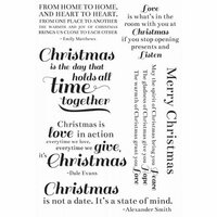 Kaisercraft - Clear Acrylic Stamp - Traditional Christmas