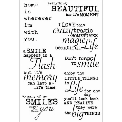 Kaisercraft - Blue Bay Collection - Clear Acrylic Stamps