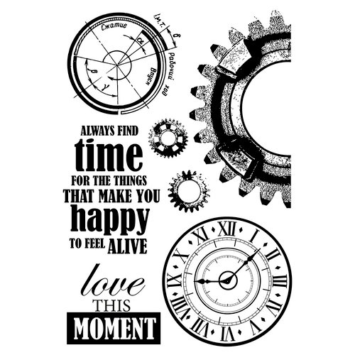 Kaisercraft - Time Machine Collection - Clear Acrylic Stamps