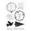 Kaisercraft - Home for Christmas Collection - Clear Acrylic Stamps