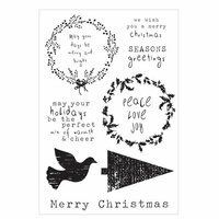 Kaisercraft - Home for Christmas Collection - Clear Acrylic Stamps