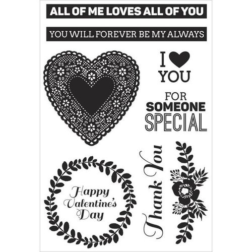 Kaisercraft - True Love Collection - Clear Acrylic Stamps
