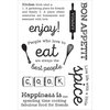 Kaisercraft - Bon Appetit Collection - Clear Acrylic Stamps