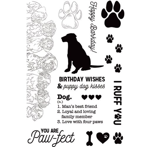Kaisercraft - Pawfect Collection - Clear Acrylic Stamps - Dog