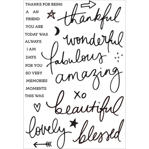 Kaisercraft - Daydreamer Collection - Clear Acrylic Stamps
