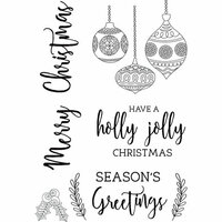 Kaisercraft - Mint Wishes Collection - Christmas - Clear Acrylic Stamps