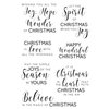 Kaisercraft - Christmas Edition Collection - Clear Acrylic Stamps - Sentiments - Traditional