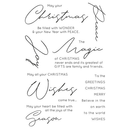 Kaisercraft - Clear Acrylic Stamps - Christmas Wishes
