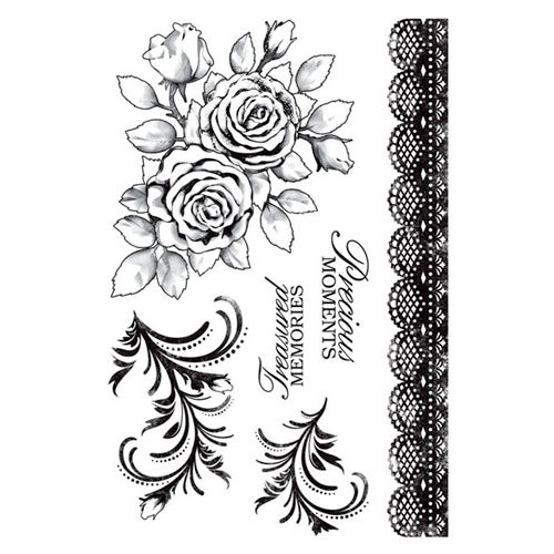 Kaisercraft - English Rose Collection - Clear Acrylic Stamps