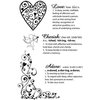 Kaisercraft - Love Notes Collection - Valentine - Clear Acrylic Stamps