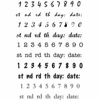 Kaisercraft - Clear Acrylic Stamp - Date