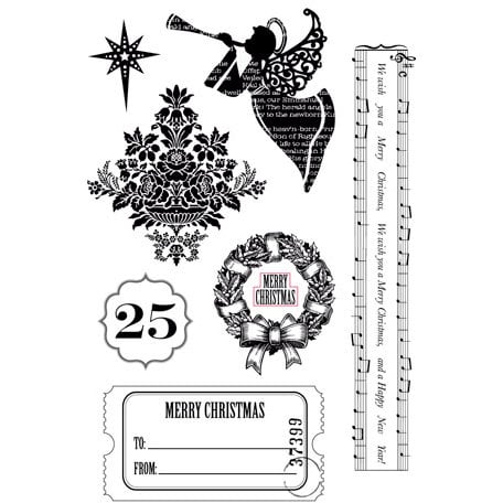 Kaisercraft - December 25th Collection - Christmas - Clear Acrylic Stamps