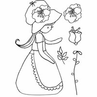 Kaisercraft - Lil' Primrose Collection - Clear Acrylic Stamp - Garden Party