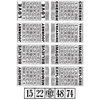 Kaisercraft - Miss Match Collection - Clear Acrylic Stamp - Bingo Cards