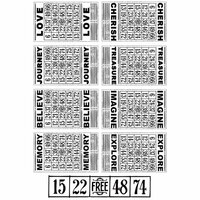Kaisercraft - Miss Match Collection - Clear Acrylic Stamp - Bingo Cards