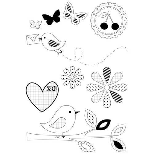Kaisercraft - Butterfly Kisses Collection - Clear Acrylic Stamp