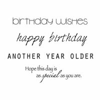 Kaisercraft - Clear Acrylic Stamps - Mini - Birthday