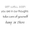 Kaisercraft - Clear Acrylic Stamps - Mini - Get Well