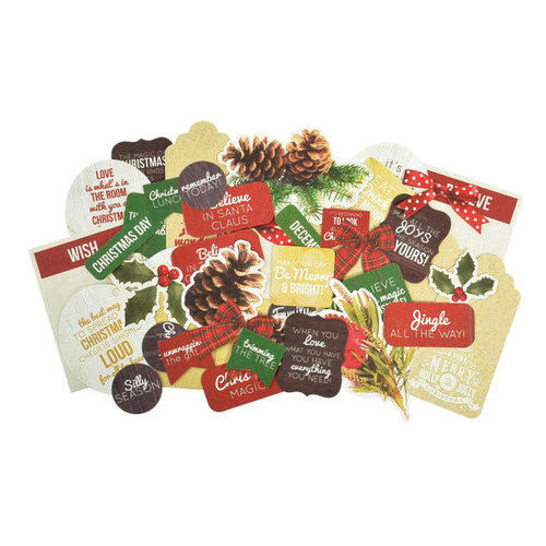 Kaisercraft - Basecoat Christmas Collection - Collectables - Die Cut Cardstock Pieces
