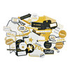 Kaisercraft - A Touch of Gold Collection - Collectables - Die Cut Cardstock Pieces