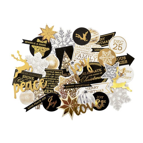 Kaisercraft - Glisten Collection - Christmas - Collectables - Die Cut Cardstock Pieces