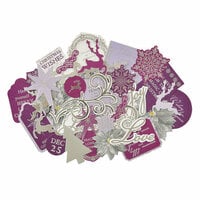 Kaisercraft - Christmas Jewel Collection - Collectables - Die Cut Cardstock Pieces with Foil Accents