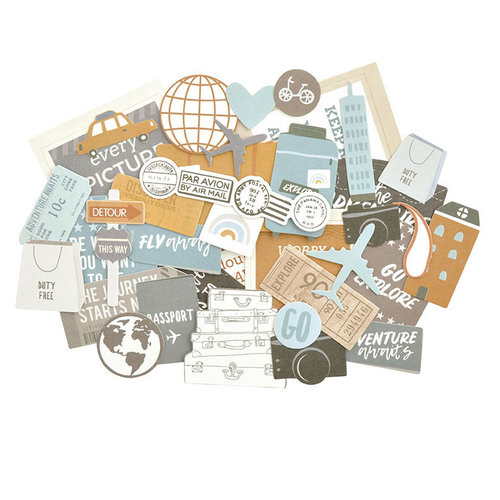 Kaisercraft - Let's Go Collection - Collectables - Die Cut Cardstock Pieces