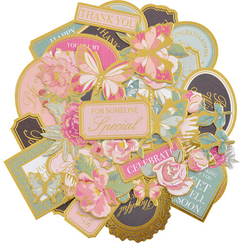 Kaisercraft - With Love Collection - Colored Collectables - Die Cut Cardstock Pieces
