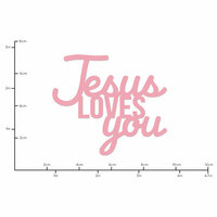 Kaisercraft - Decorative Dies - Words Jesus Loves You