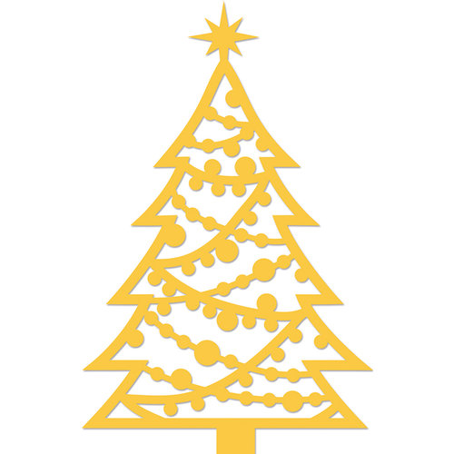 Kaisercraft - Christmas - Decorative Dies - Decorated Christmas Tree