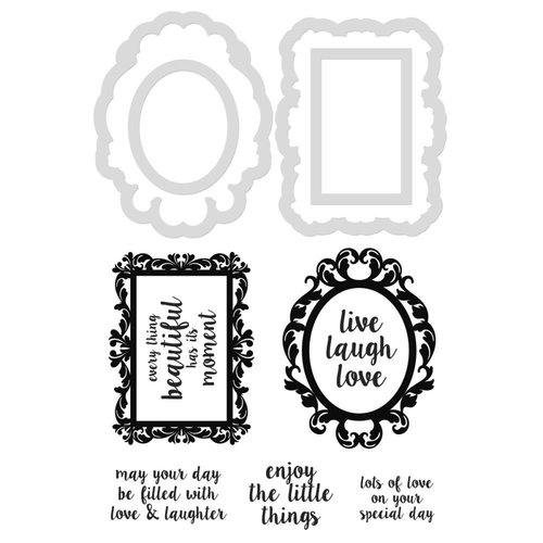 Kaisercraft - Decorative Dies and Clear Acrylic Stamps - Decor Frames and Quotes