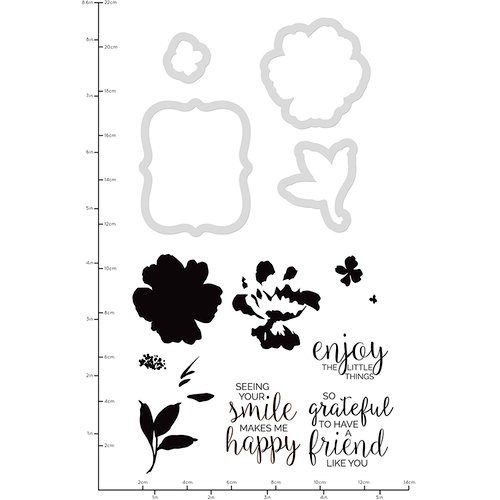 Kaisercraft - Decorative Dies and Clear Acrylic Stamps - Watercolour Friends