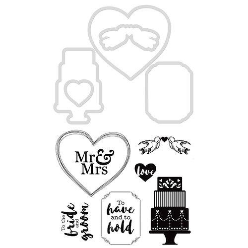 Kaisercraft - Decorative Dies and Clear Acrylic Stamps - Wedding