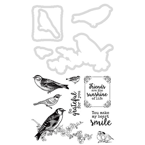 Kaisercraft - Decorative Dies and Clear Acrylic Stamps - Feathered Friends