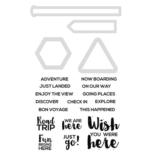 Kaisercraft - Decorative Dies and Clear Acrylic Stamps - Road Trip