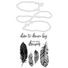 Kaisercraft - Decorative Dies and Clear Acrylic Stamps - Feathers