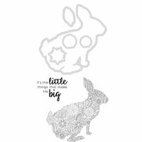 Kaisercraft - Decorative Dies and Clear Acrylic Stamps - Rabbit