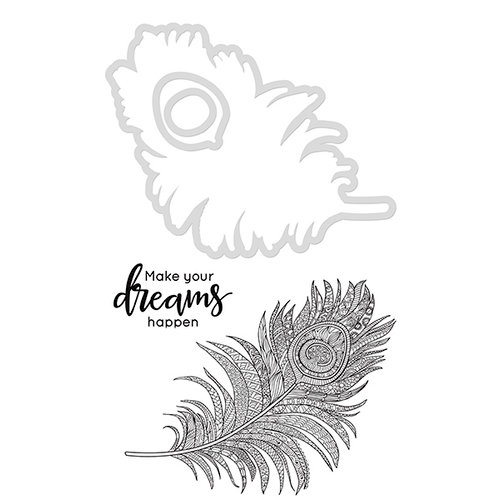 Kaisercraft - Decorative Dies and Clear Acrylic Stamps - Feather