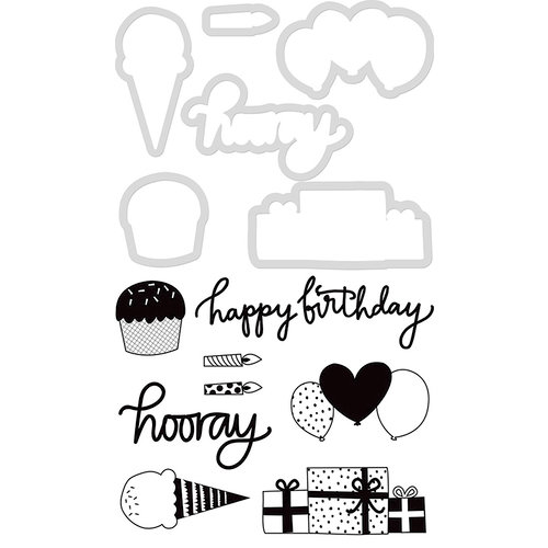 Kaisercraft - Decorative Dies and Clear Acrylic Stamps - Birthday