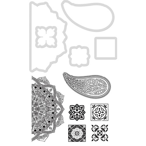Kaisercraft - Decorative Dies and Clear Acrylic Stamps - Mosaic