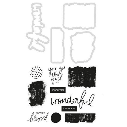 Kaisercraft - Daydreamer Collection - Decorative Dies and Clear Acrylic Stamps
